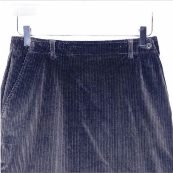 LIZ CLAIBORNE LIZ SPORT vintage corduroy skirt 8 gray - Picture 6 of 9